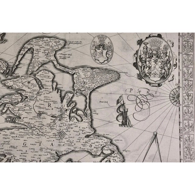 17th Century Rugen Island, Germany: An Early 17th Century Map by Mercator and Hondius, 1623 For Sale - Image 5 of 9