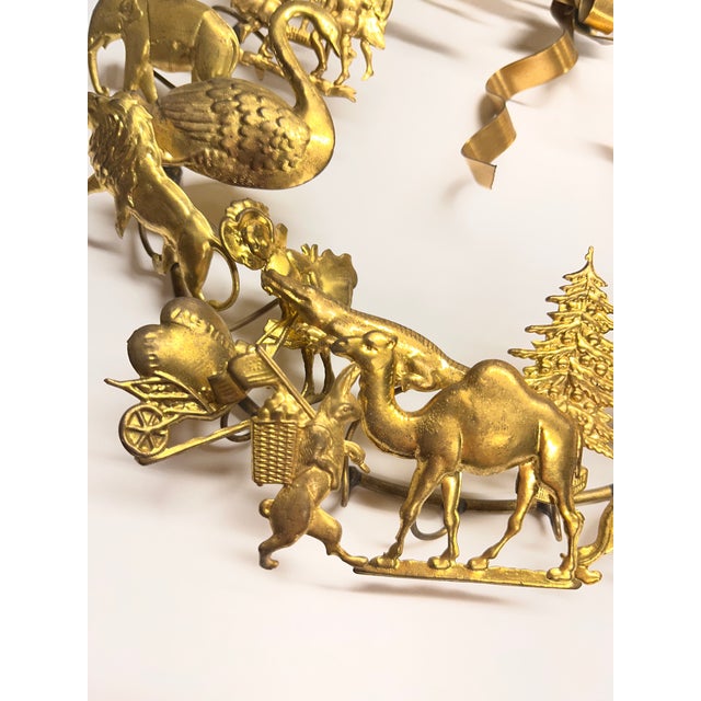 1970s Vintage Petit Choses Dresden Wreath For Sale - Image 5 of 7