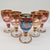 Glass Baroque Venetian Bottle and Glasses in Glass with Gold Trim, Venice, Italy, 1950s, Set of 6 For Sale - Image 7 of 11