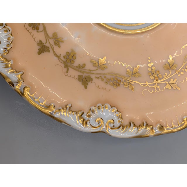 19th Century Jacob Petit French Porcelain Cup & Saucer Floral Design For Sale - Image 4 of 12