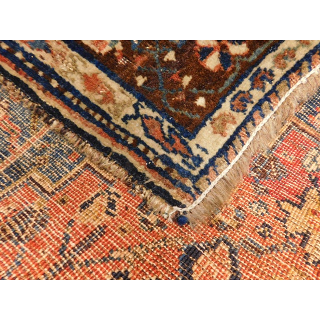 Antique Hand Knotted Persian Rug. 3'7"x 5'7" For Sale - Image 16 of 18