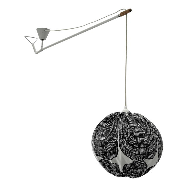 Mid-Century Scandinavian Industrial Pendant from Marimekko, Sweden, 1950s For Sale