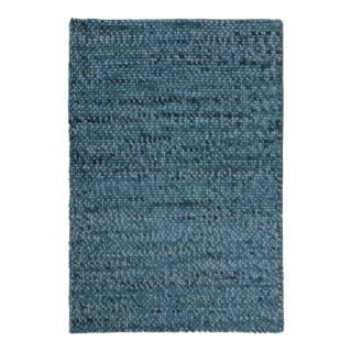 Rug & Kilim’s Contemporary Gift-Sized Rug in Ocean Blue Hues For Sale