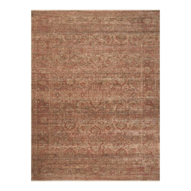 Amber Lewis x Loloi Molly Brick / Bark 2'-7" x 7'-9" Runner Rug For Sale