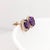 2020s 5ct Oval Amethyst Diamond Stud Earrings: Solid 14k Gold, Oval 10x8mm, Pair For Sale - Image 5 of 9