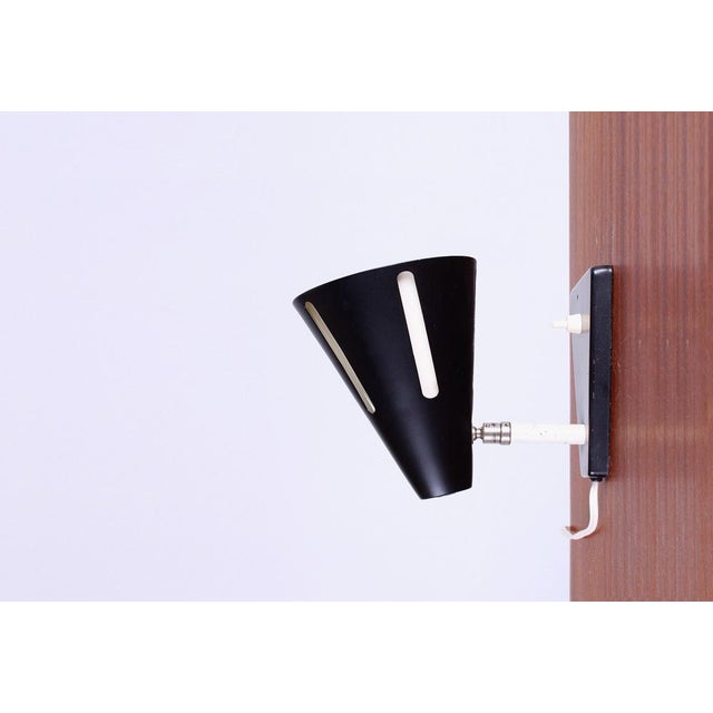 Black Sun Series Wall Light by H. Th. J. A. Busquet for Hala, 1950s For Sale - Image 8 of 16