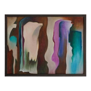 "Profiles" by Walter E Cohen Jr (1912-2004) Abstract Expressionist Figural Framed Original Painting For Sale