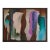 "Profiles" by Walter E Cohen Jr (1912-2004) Abstract Expressionist Figural Framed Original Painting For Sale