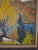Impressionist Vintage Impressionist Style Scenery Oil Painting by Baker 1967 Framed by SPELLMAN's Inc., Fort Walton Beach, Flo. For Sale - Image 3 of 7