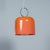 Alvise guzzini pendant lamp by luigi massoni from the early 1970s, made of orange acrylic glass with an integrated white...