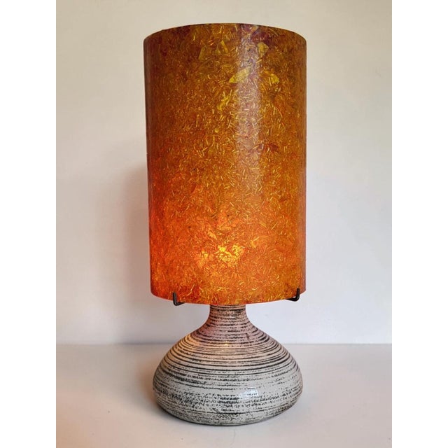 Vintage Ceramic Lamp from Accolay, France, 1970s For Sale - Image 4 of 10