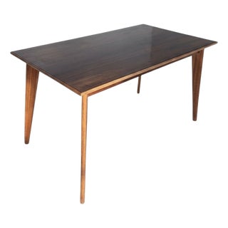 Mid-Century Rectangular Walnut Dining Table with Tapered Legs, 1960s For Sale