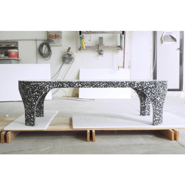 Loggia Black Marble Tea Table by Matteo Leorato for Portego For Sale - Image 6 of 7