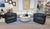 Contemporary Baker Furniture Thomas Pheasant Bevel Swivel Lounge Chairs, a Pair For Sale - Image 3 of 17