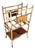 Antique Restored Aesthetic Movement Large Two-Tier Tiger Bamboo Magazine Rack With Divider For Sale