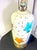 A charming 1950s table lamp with a cream-glazed ceramic body. It is hand-painted with large grape leaves in turquoise,...