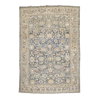Antique Blue Malayer Carpet - 8'4" x 11'6" For Sale