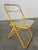 Mid-Century Transparent Folding Chair For Sale - Image 3 of 10