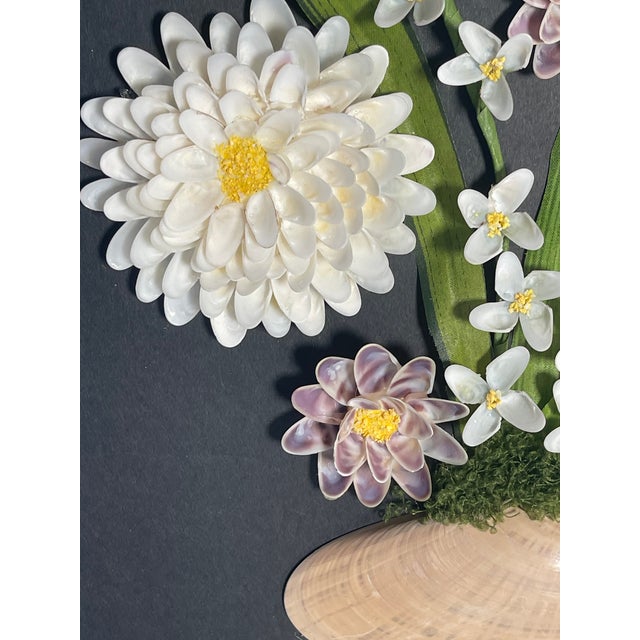 Natures Beauty Sea Shells Floral Arrangement Plaque by Elia For Sale In Miami - Image 6 of 6