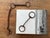 Here is a set of 2 antique twisted horse snaffle bits circa early 1900s, including one with a large curb chain. This...