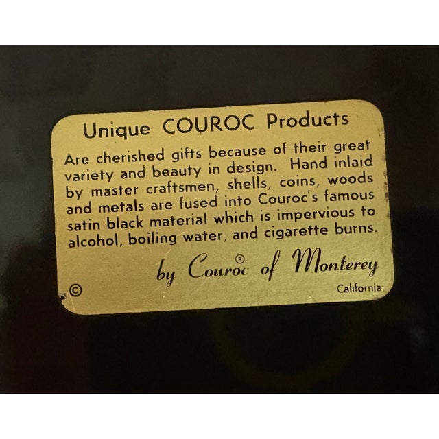 1970s 1970s Rare Couroc Company Inlaid Tray of San Francisco Historic Sites For Sale - Image 5 of 9