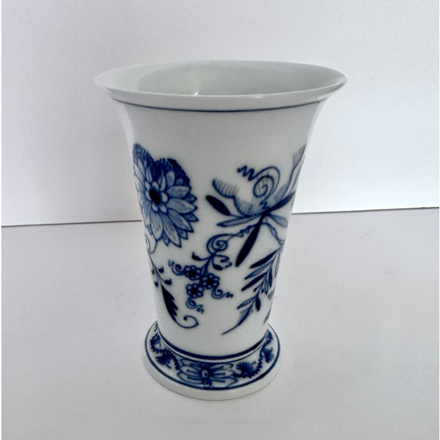 Baroque Meissen Trumpet Vase For Sale - Image 3 of 5