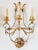 Regency Style Swag Gilt Iron Wall Sconces - A Pair For Sale - Image 4 of 12