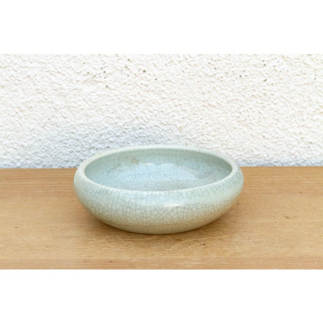 Vintage Ice-Crack Celadon Bowl For Sale - Image 4 of 6