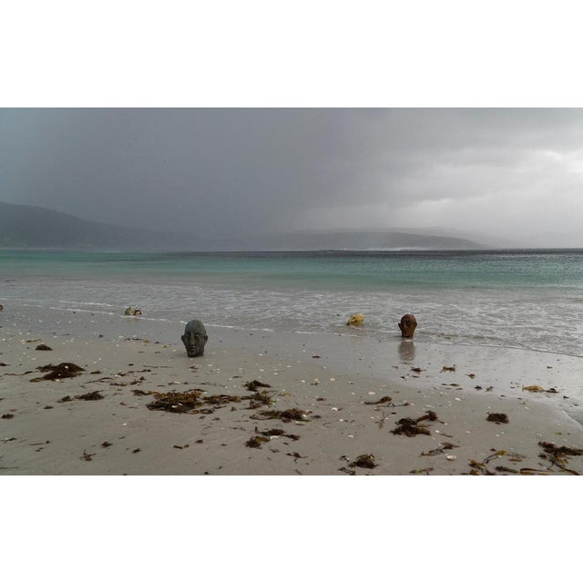 Óscar Aldonza Torres, Large-Scale Head Sculpture with Collar, Testa 17, 2019, Ceramic & Iron For Sale - Image 15 of 17