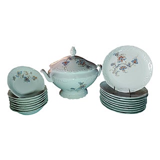 Table Service Ankara Model from Tharaud Limoges, Set of 18 For Sale