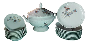 Table Service Ankara Model from Tharaud Limoges, Set of 18