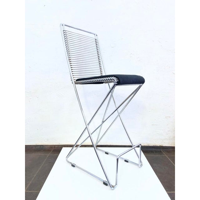 Kreuzschwinger Bar Stools by Till Behrens for Schlubach, 1980s, Set of 2 For Sale - Image 6 of 12