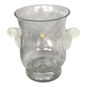 Hand Blown Glass Crystal Ice Bucket