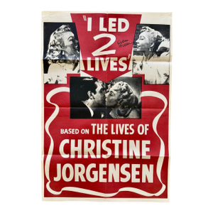 I Led Two Lives (Glen or Glenda) 1sh Movie Poster Dir. & Starring Ed Wood Signed by Leading Lady Dolores Fuller
