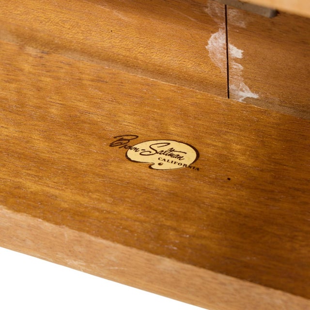 Wood John Keal for Brown Saltman Mid Century Bleached Mahogany Dining Table For Sale - Image 7 of 7