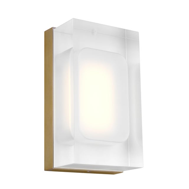 Contemporary Visual Comfort Modern Milley 7 Wall LED Aged Brass For Sale - Image 3 of 3