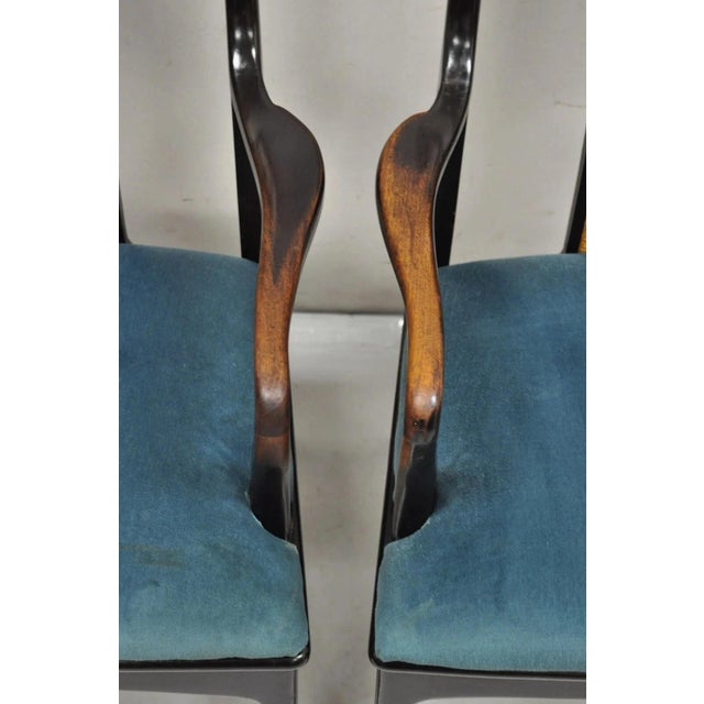 Vintage John Stuart Cane Back Mid Century Modern Asian Dining Chairs - Set of 10 For Sale - Image 10 of 12