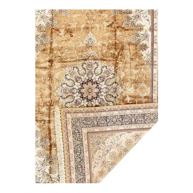 Traditional Pasargad DC Exquisite Design Paris Palace Fine Power Loom v. Silk Rug For Sale - Image 3 of 3