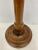 Pair of Vintage Two-Tone Wooden Candlesticks With Brass Bobeche From England. For Sale - Image 9 of 12