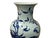 Vintage Chinese Blue White Fruits Flowers Graphic Porcelain Art Vase For Sale - Image 10 of 13