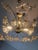 Brass Regency Ceiling Lamp with Acrylic Flowers, 1970s For Sale - Image 4 of 8