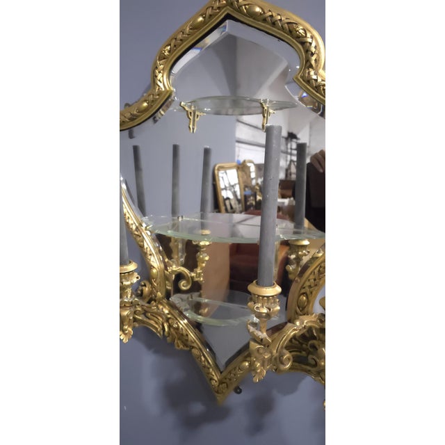 Gold Large Gilt Girondoles, 1880s, Set of 2 For Sale - Image 8 of 16