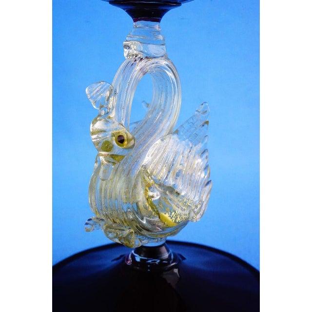 Vintage Tipetto Veneziano Stand in Murano Glass from Salviati & C., 1950s For Sale - Image 15 of 18