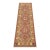 Kazak Runner 2′ X 6’5” Brown Wool Tribal Hand-Knotted Oriental Rug For Sale