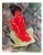 Natalia Vypritskaia, Study of a Red Nude, Oil on Canvas For Sale