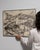 1970s France Expressionism Brown Wood Drawing For Sale - Image 10 of 15