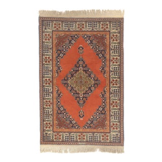 Vintage Romanian Tabriz Rug, 04'01 X 06'00 For Sale