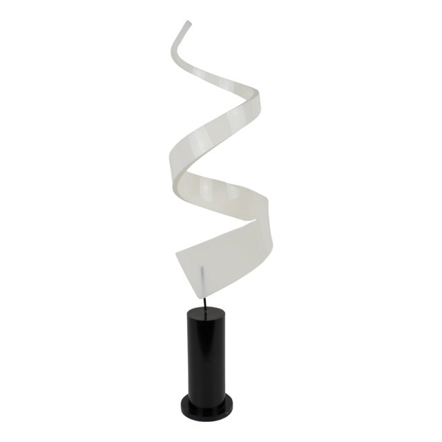 Kinetic Lucite Plexiglass Obelisk Sculpture, circa 1970 For Sale