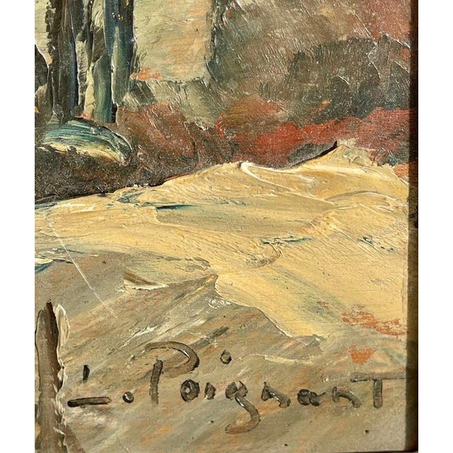 Lucien Poignant, Chain of the Alps in the Grenoble Valley, Oil on Panel For Sale - Image 4 of 18