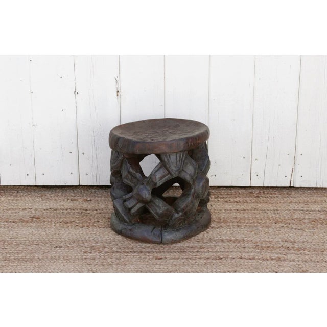 Antique Bamileke Spider Stool For Sale - Image 10 of 10